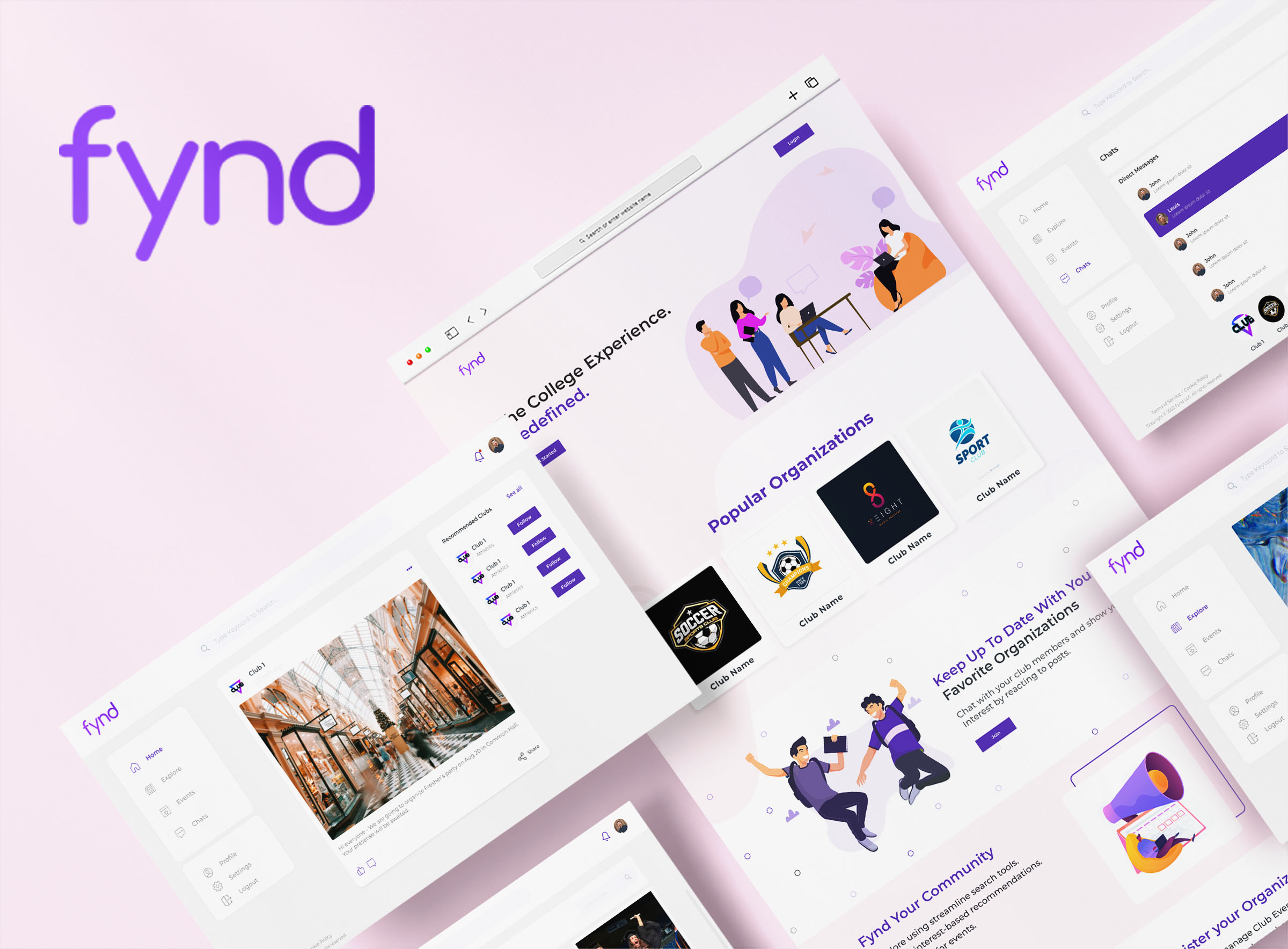 fynd website screen